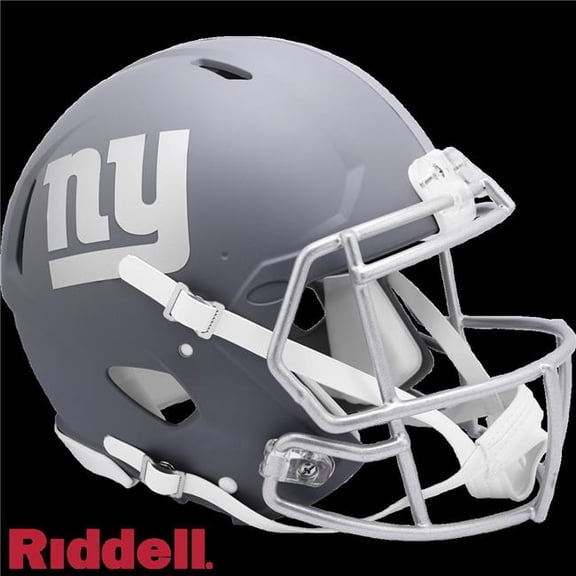 Riddell 9585562979 NFL York Giants Authentic Full Size Speed Style Slate Alternate Helmet