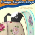 thumbnail image 5 of Pioneer Flower Floral Print Pattern 17" School Backpacks for Teens,Waterproof Oxford Fabric,S-Shape Padded Straps for School,Travel,Hiking,Camping, 5 of 5