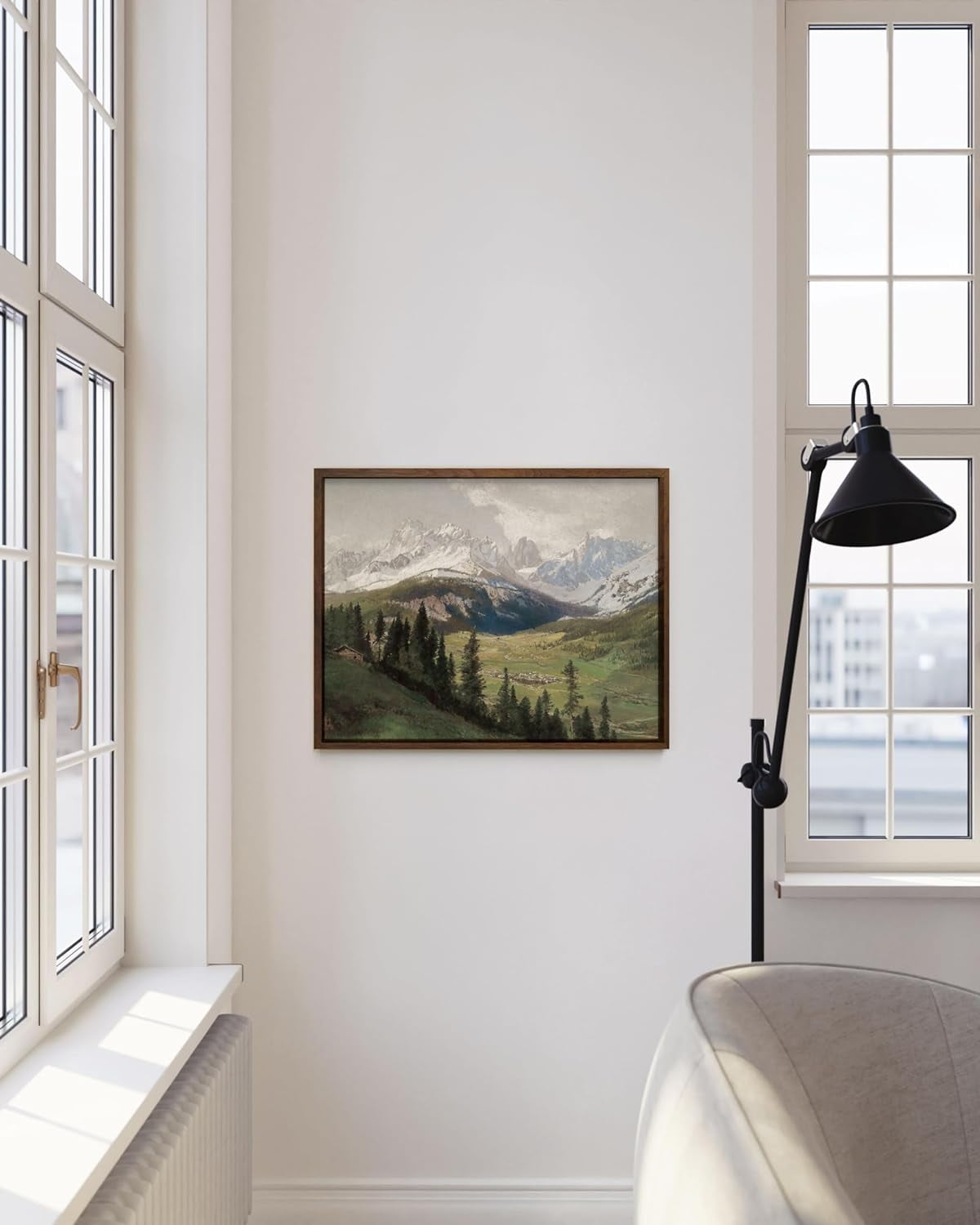 HAUS AND HUES Coastal Wall Art – Vintage Meerblick-Druck Im Rahmen, 28x35 Cm, Beige, Naturinspiriert