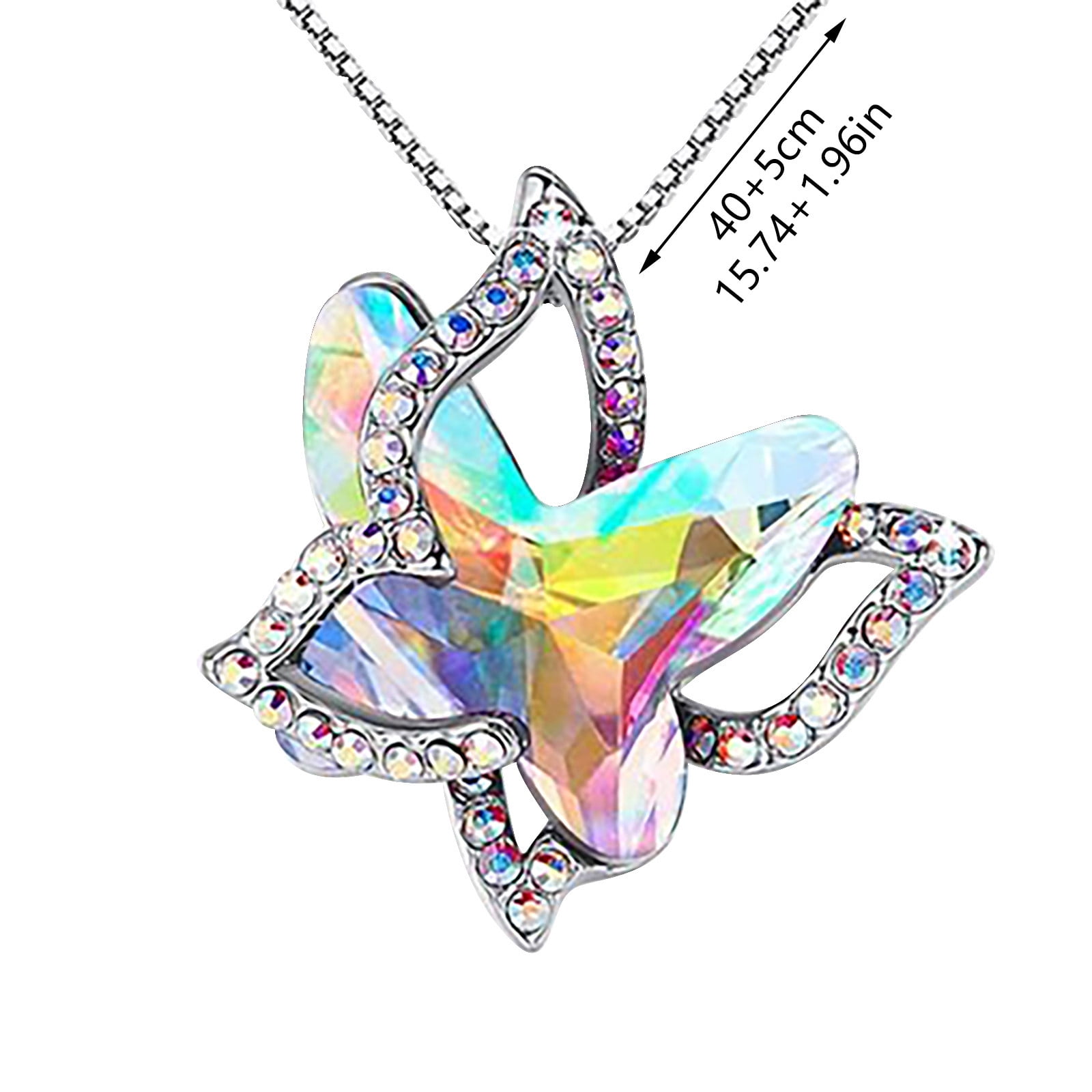 silver crystal beaded bracelet pearl fairy dainty butterfly cute quartz