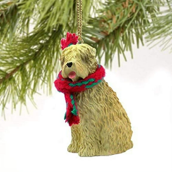 1 X Soft Coated Wheaten Miniature Dog Ornament