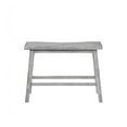 thumbnail image 3 of Boraam Sonoma 24in. Backless Wood Dining Bench - Storm Gray Wire-Brush Finish, 3 of 9