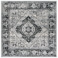 thumbnail image 2 of SAFAVIEH Brentwood Cherette Oriental Area Rug, Black/Ivory, 6'7" x 6'7" Square, 2 of 12