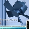 thumbnail image 3 of Wosthever Ventilador de techo USB, ventiladores eléctricos silenciosos de 4 aspas, aire acondicionado de 3 velocidades, herramientas colgantes Type3 NO3, 3 of 6