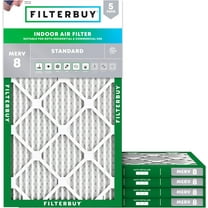 Filterbuy 14x28x1 MERV 8 Dust Defense, Pleated HVAC AC Furnace Air Filters (5-Pack)