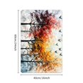thumbnail image 2 of Autua Environmentally Friendly Trees Birds Sky Home Bath Mat Diatom Mud Quick Drying Rubber Backed 24x16in, 2 of 5