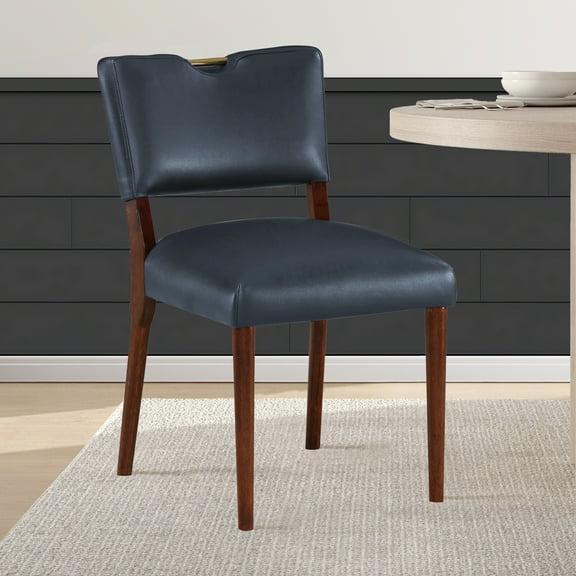 Bryson Midnight Blue Faux Leather Dining Chair - Set of 2 26338