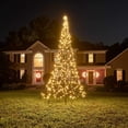 thumbnail image 4 of Fairybell Outdoor LED Christmas Tree (13FT 640 LED Lights) Pole Included, Easy Install, Warm White Color, 4 of 8