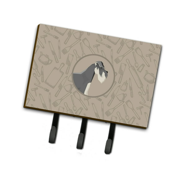 Schnauzer In the Kitchen Leash or Key Holder