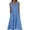#355 Blue, variant on Fall Dresses for Women, Casual Cotton Linen Blend Long Lounge Dress with Pockets for Women, FLowy Boho Dress