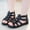X-171Black, variant on YMNXA Toddler Kids Girls Summer Sandals Soft Sole Non Open Toe Solid Color Fashion Comfortable Bowknot Princress Shoes For Casual Daily Wear,Black,4.5-5 Years
