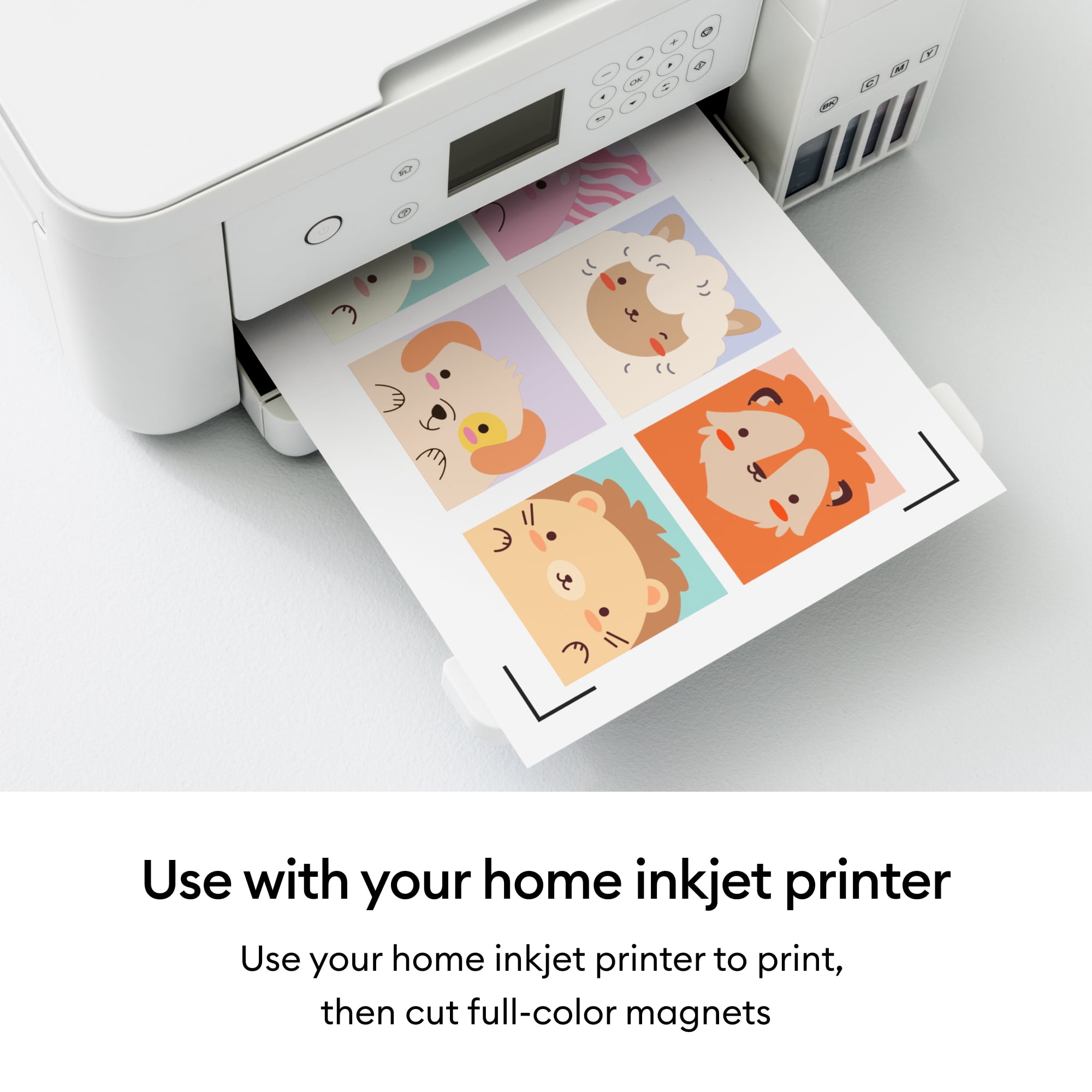 Cricut Printable Magnet Paper, (6), 8.5" x 11",White