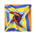 thumbnail image 4 of INSPIRE CHIC Women Colorful Striped Satin Scarf, 23.6x23.6" Square Silk Like Neck Scarves Neckerchief 23.6x23.6"(LxW) Colorful-2, 4 of 6