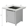 thumbnail image 6 of Endless Summer Outdoor Fire Pit Table with Faux Marble Finish, Black Glass, 6 of 12