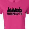 thumbnail image 4 of Inktastic Memphis city Skyline with Grunge Women's T-Shirt, 4 of 5