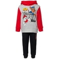 thumbnail image 3 of Paw Patrol Toddler Boys' 2-Piece Fleece Hoodie and Jogger Pants Set Red Grey Black, 3 of 8