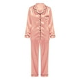 thumbnail image 5 of Pijama Prolriy para mujer, conjunto de manga larga con botones, ropa de dormir suave, ligera, cómoda, pantalones largos, ropa de estar en casa, conjuntos de pijama para mujer, conjuntos de estar en, 5 of 5