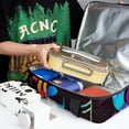 thumbnail image 6 of Musical Note Double Layered Insulated and Refrigerated Lunch Bag with Two Compartments, Large Capacity, and Hand Carry Handle - 7.1x11.4x16.1 Inches, 6 of 6