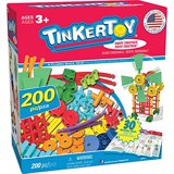 tinkertoy 30 model 200 piece super building set