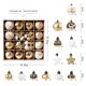 thumbnail image 1 of 52 Uds. De bolas navideñas de plástico grandes para decoración, caja de regalo, Adornos de árbol de Navidad, adornos navideños de plástico, 1 of 4