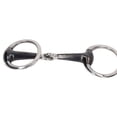 thumbnail image 4 of Bocado articulado para caballos de 135 mm con anillos de acero inoxidable: bocado equino de estilo inglés para un control suave, 4 of 8