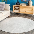 thumbnail image 1 of nuLOOM Wynn Braided Indoor/Outdoor Area Rug, 8' Round, Ivory, 1 of 4