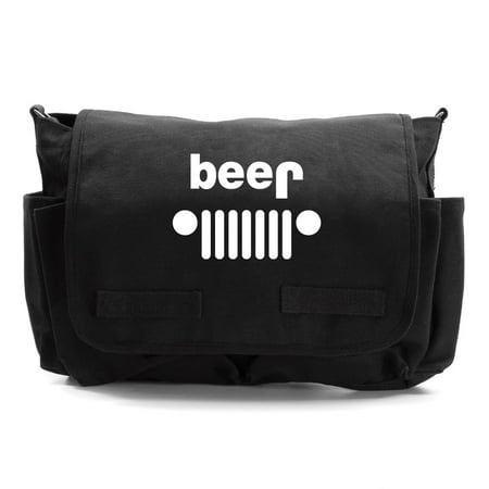 Jeep Beer Army Heavyweight Canvas Messenger Shoulder