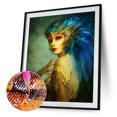 thumbnail image 2 of Kits de pintura de diamantes 5D DIY completo redondo taladro chica mosaico imagen artes (E1665) Sywqhk Decoración hogareña, 2 of 9
