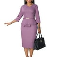 thumbnail image 4 of Womens 950S Vintage Casual Church Dresses Fashion Business Pencil Work Dress, 4 of 8