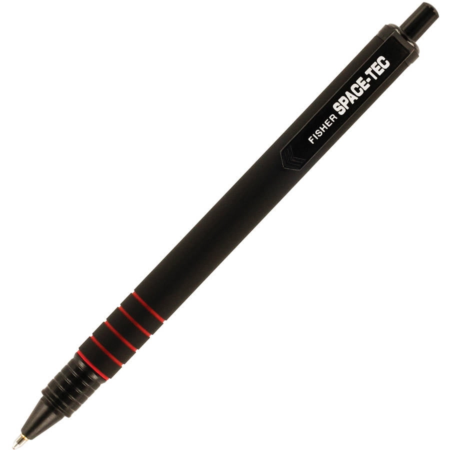 Fisher Space Pen ST Space-Tec Pen Medium Point Black Rubber Coated