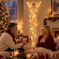 thumbnail image 2 of Angel Blessing Starfall Wall Light,Heavenly Christmas Wall Decor, Cascading Star Resin Decoration with Warm Glow, 32 Inch, For Bedroom Home,Guardian Gift for Women, 2 of 7