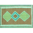 thumbnail image 1 of Ahgly Company Machine Washable Indoor Rectangle Oriental Turquoise Blue Traditional Area Rugs, 6' x 9', 1 of 4