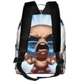 thumbnail image 3 of Lsque The Binding of Isaac Pattern Backpack – School Travel Canvas Daypack with Ergonomic Padded Straps, Multiple Compartments & Leather Handle, 3 of 5