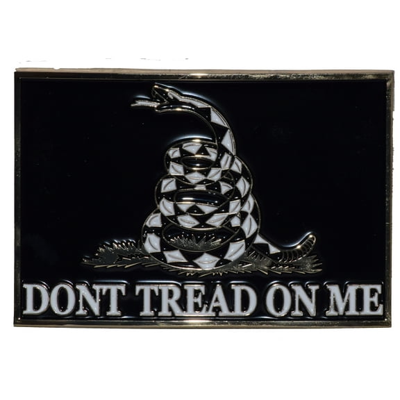DON'T TREAD ON ME - BLACK - Cast Belt Buckle