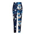 thumbnail image 5 of Homenesgenics Up to 50% off Women's Christmas Print Casual Butt-Lifting Yoga Pants Leggings Stretch Long Pants Tights Blue XL, 5 of 5