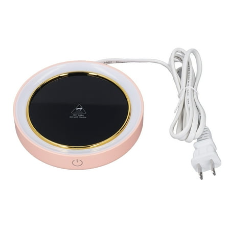 

Electric Cup Warmer Desk Cup Warmer 2 Modes US Plug 110V-120V For Office Pink