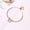 Gold, variant on Fashion Women Girl Crystal Wrist Retro Bracelet Simple Bow Tassel Style 0399-Silver