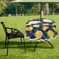 thumbnail image 7 of Coolnut 60" Lemon Outdoor Tablecloth with Umbrella Hole and Zipper, Waterproof Round Tablecloth for Party,Patio,Picnic,Holiday Dinner,Summer, 7 of 7