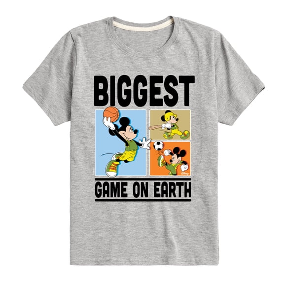 Disney - Biggest Game On Earth - Toddler & Youth Short Sleeve Graphic T-Shirt