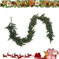 thumbnail image 2 of 9 Ft Artificial Cedar Garland, Real Touch Pine Cypress Vines, Winter Greenery Decoration for Indoor Outdoor Holiday Decor, Garland, 2 of 9