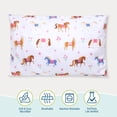 thumbnail image 4 of Wildkin Kids Microfiber Standard Pillowcase for Boys and Girls - 30 x 20 Inches (Horses Pink), 4 of 9