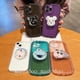 thumbnail image 4 of Casing Redmi 9C 10A Note 10 10S 9T 4G Xiaomi Mi 11 10T Lite POCO M4 M3 Pro 5G Cute Cartoon Gloomy Bear Sesame Street Doraemon Quicksand Stand Round Edge Tpu Clear Soft Phone Case Cover NKS 12, 4 of 4