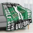 thumbnail image 2 of Kainsy Golf Gift Blankets, Golf Blankets for Boys Girls, Golf Team Player Golf Gift for Girls Boys Women Men, Warm Ultra-soft Golf Throw Blankets for Bed Couch Golf Bedding(50"x60"), 2 of 7