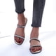 thumbnail image 3 of Sandalias planas con cinturón fino para mujer, zapatos de verano con diamantes de imitación, a la moda Wmkox8yii hj789, 3 of 9