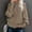 Khaki, variant on AOOCHASLIY Clothes Sweaters Ladies Casual Solid Long Sleeve Thick Knit Pullover Crewneck Sweater