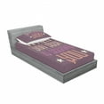 thumbnail image 3 of Saying Bedding Set with Sheet & Covers, What You Seek is Seeking You Typography with Distressed Look, Printed Bedroom Decor 2 Shams, 4 Sizes, Mauve Taupe Multicolor, by Ambesonne, 3 of 3