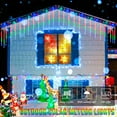 thumbnail image 5 of Solar Meteor Shower Icicle Lights - 20" 8 Tubes 288 LED Multicolor Raindrop Lights with Remote Timer - Holiday Party Christmas Decor (Multicolor), 5 of 8