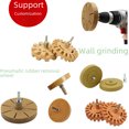 thumbnail image 1 of High-Power Pneumatic Adhesive & Paint Removal Wheel - 4 Inch (100mm) Flat Surface, 15mm Thickness - Efficient Car Body, Glass Sticker Cleaner Tool for Professionals & DIY Enthusiasts - Durable, 1 of 5