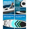 thumbnail image 3 of LNOW  10'6 Inflatable Stand Up Paddle Board  6' Thick SUP Paddle Board with Paddleboard Accessories Triple Action Pump, 3 of 10