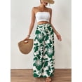 thumbnail image 3 of Bsubseach Fashion Women Wide Leg Pants Floral Flowy Palazzo Pants Summer Casual Cruise Trousers, 3 of 10